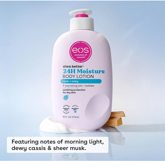 EOS Shea Better Body Lotion, Fresh & Cozy, 24-Hour Moisture Skin Care, Lightweight & Non-Greasy, Natural Shea, Vegan
#1 Best Seller