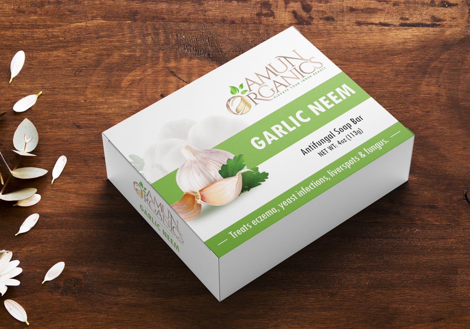 Amun Organics Garlic Neem soap bar