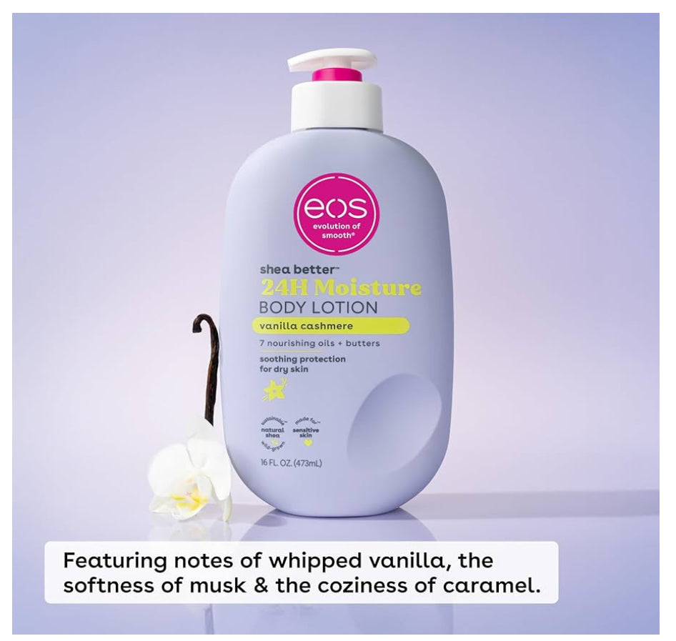 EOS vanilla cashmere body lotion
